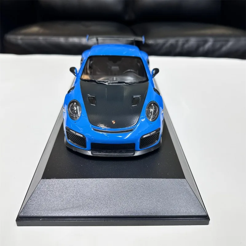 Minichamps Diecast Porsche-Legierungsmodellautos im Maßstab 1:18, Porsche 911GT2RS 2018 991.2, Spielfahrzeuge, Spielzeug für Jungen, Geschenk, Originalverpackung