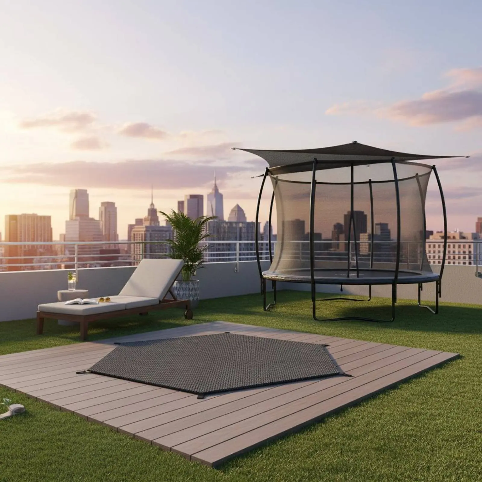 Trampoline Shade Cover Long-Lasting Outdoor Gear for Backyard