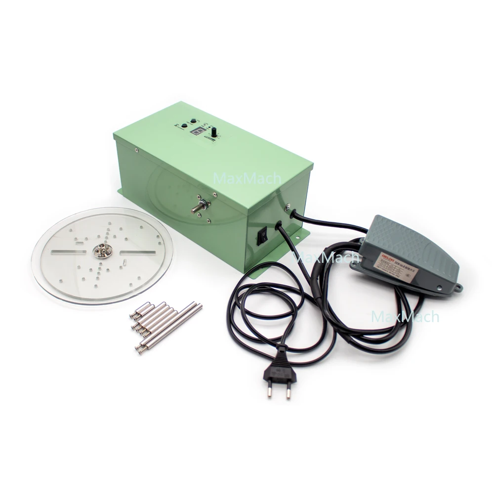 

Small Handmade Electric Winding Machine Ribbon Shoelace Winder With Foot Switch 1-500RPM Speed Adjustable Wire Diameter 1-10MM