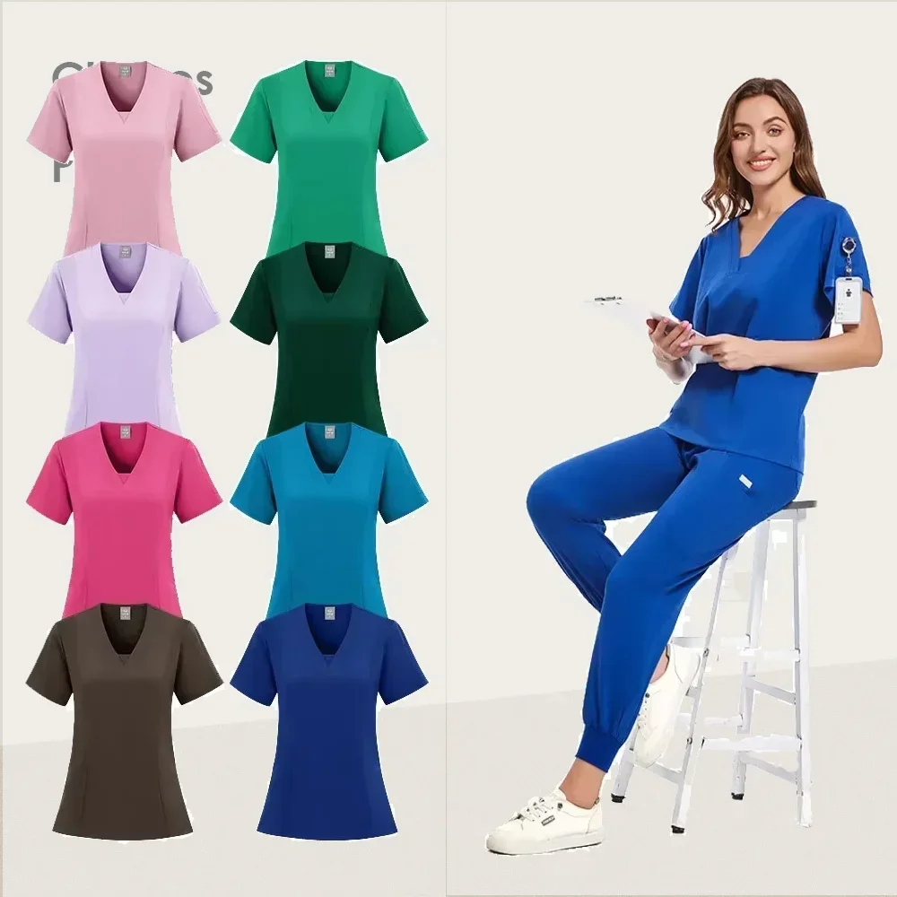 

Hospital doctors' clinical scrub suits, medical beauty clinic nurses' work uniforms including tops and pants, spa care sets,,