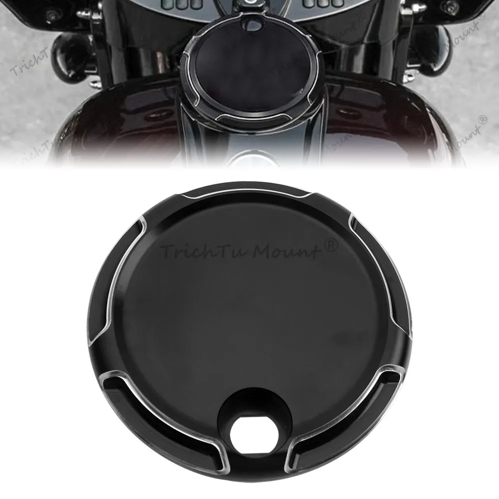 For Harley Touring 2008-2024 Street Glide Electra Glide Ultra Limited Motorcycle Fuel Tank Console Door Cap Aluminum Accessories