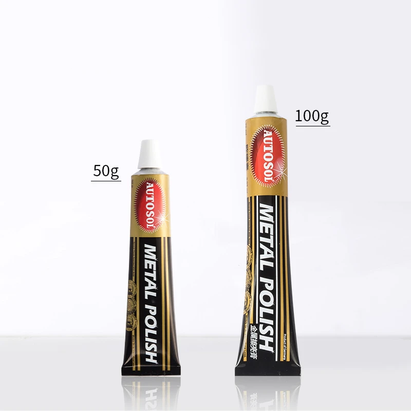 50g/100g Professional Metal Polish for Chrome Copper And More Polishing Paste Clean Metal Surfaces of Rust Scale Grease Spots