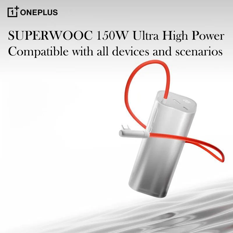 Original Power Bank For Oneplus 13 100W Super Energy Flash Charge Mobile Power Bank for Oneplus 13R
