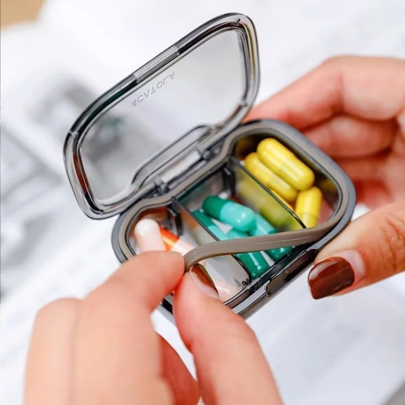 Mini Portable Pill Box Medicine Storage Organizer Tablet Dispenser Case Pocket Drug Container Travel Health Accessory