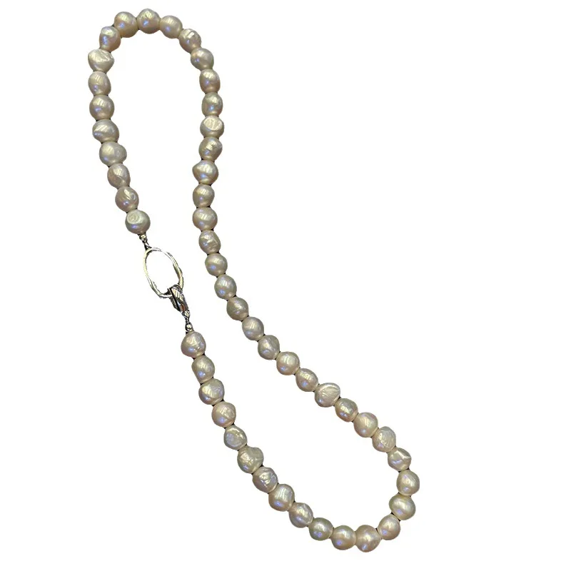 

Summer Versatile Irregular Necklace Pearl Pendant Clavicle Chain ins