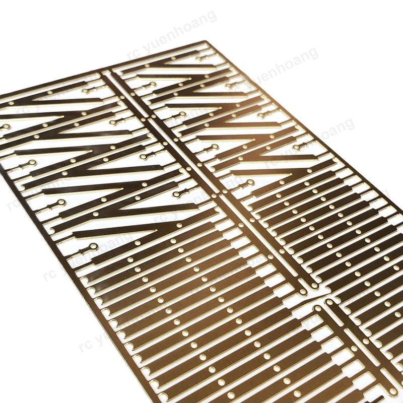 1Set Civil Ship Model Railing Height 30mm Brass Etched Three Rail Micro Marine Armrest Handrail Hanisters for Smith 960 RC Boat