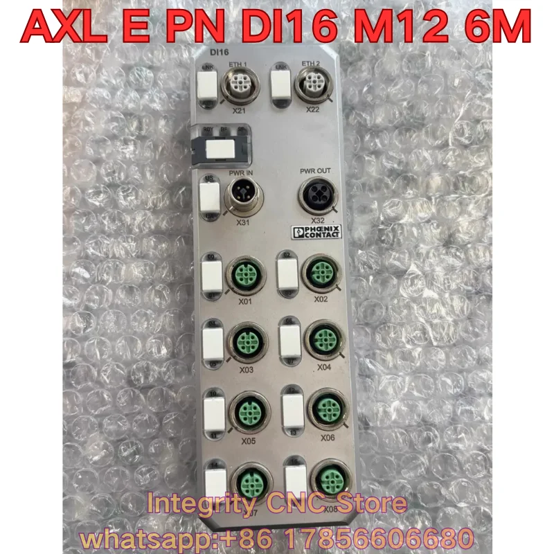 Second-hand AXL E PN DI16 M12 6M PLC module 2701516 functional test is normal