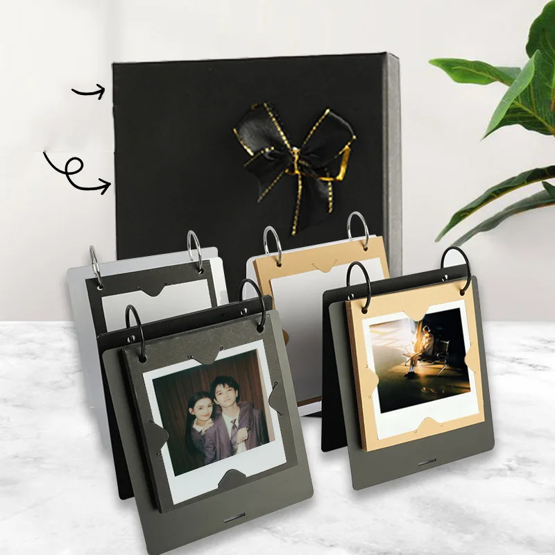 20 Sheets Portable 3 inch Photo Album Photo Pictures Storage Case for Fujifilm Instax Mini SQ for Polaroid GO Mini Photo Album