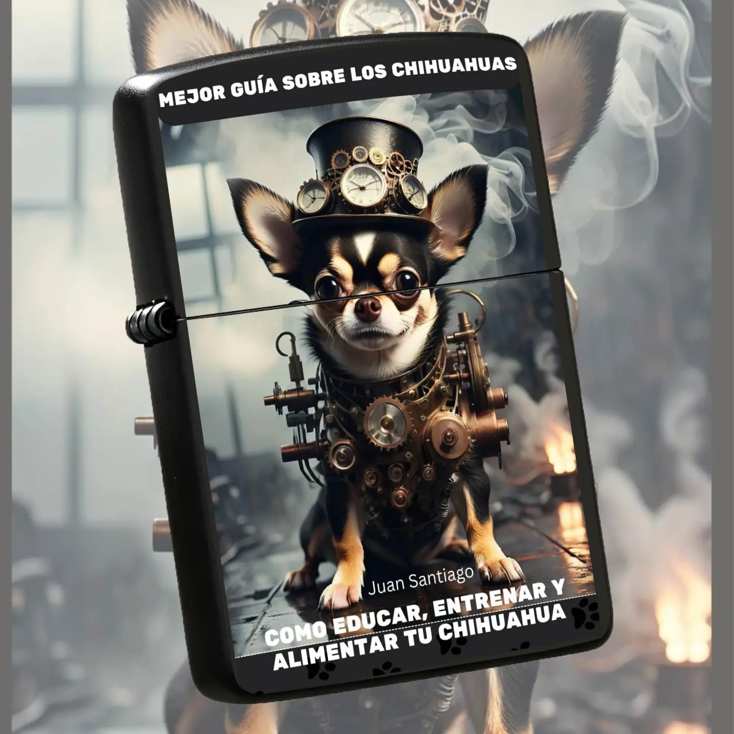 Creative Steampunk Chihuahua Themed Lighter, Adorable Mechanical Style Pet Dog Decor, Suitable for All Daily Scenarios, Unique Practical Gift for Pet Lovers and Chihuahua Owners  A Humorous And Interesting Lighter