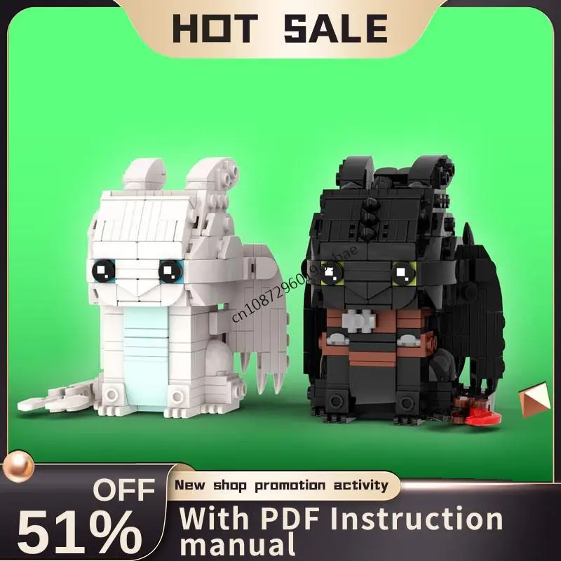 

New 553Pcs Popular Dragon Cartoon Character Square Head Figures Set Custom Puzzle Diy Creative Ideas Kids Toys Birthday Gifts