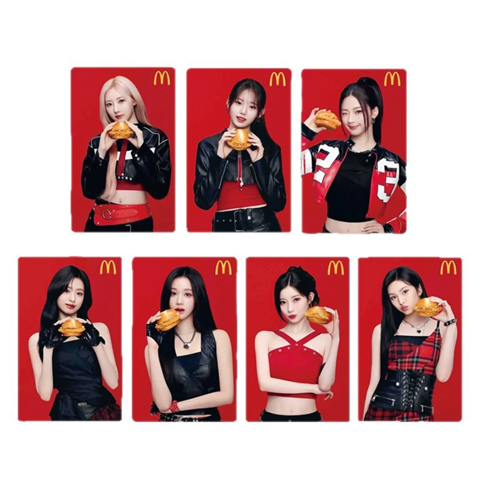 KPOP BABYMONSTER cartes photo 7 pièces cartes en papier bande vidéo carte postale Double face AHYEON RORA ASA RUKA Lomo cartes Fans Collection