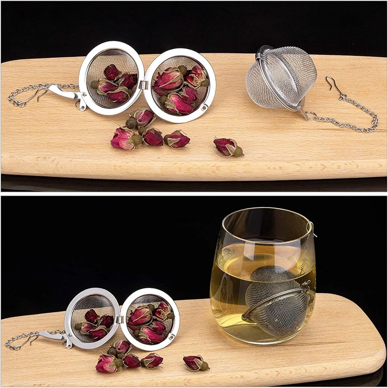 JFBL Hot 6PC Tea Ball Infuser Stainless Steel Mesh Tea Strainer To Filter Tea, Used For Brewing Loose Leaf Tea And Spices