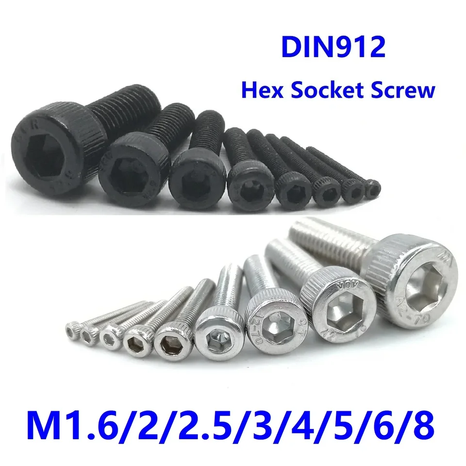 Zylinderkopfschraube m. Innensechskant DIN 912 M4x16 mm Zylinderkopfschraube m. Innensechskant DIN 912 M4x16 mm