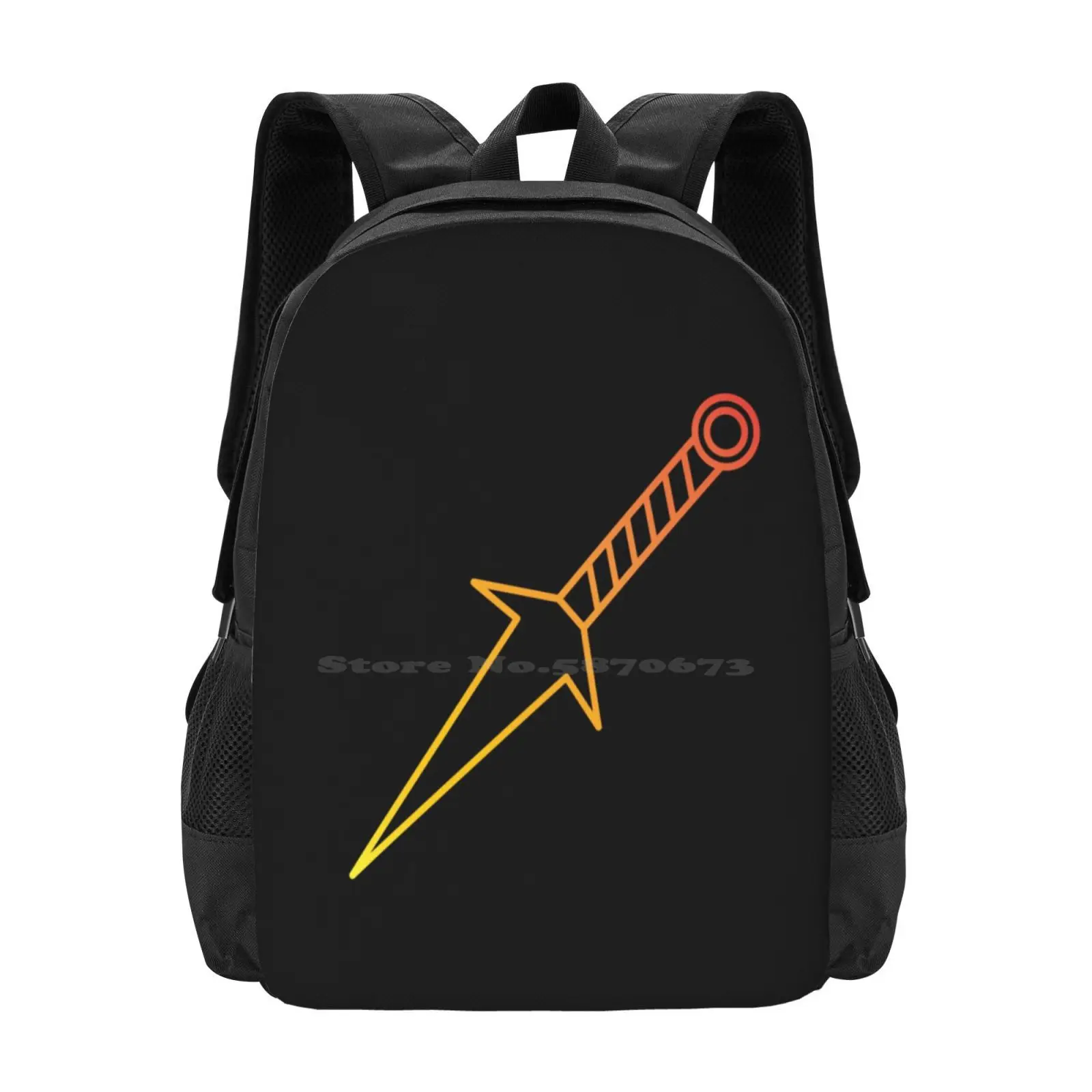 Minato's Kunai Pattern Design Bagpack School Bags Minato Minato Namikaze Manga Anime Design Love Manga Fan Manga Love Manga