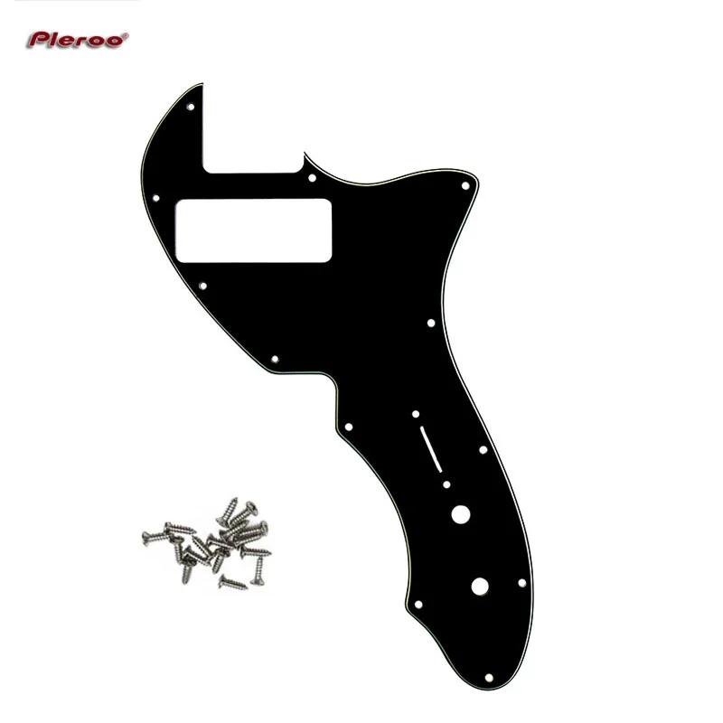 Pleroo Custom Guitar Parts - For Tele 69 Thinline Guitar Pickguard Scratch Plate With P90 Humbucker Multi Color Choice
