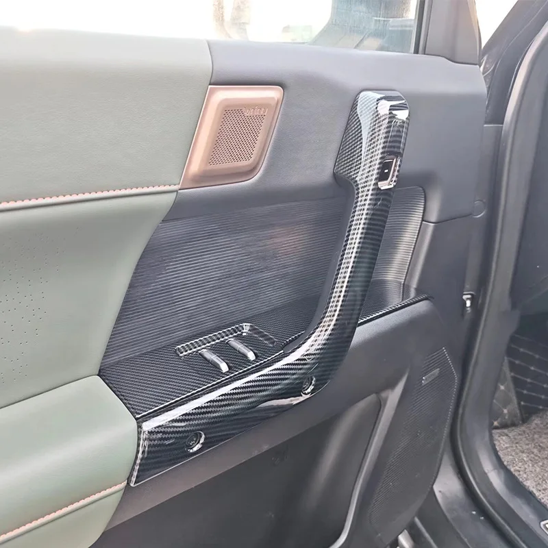 

DUTRIEUX For Chery Jaecoo J6 Icar 03 2024-2025 ABS Carbon Fiber Car Door Inner handle panel cover Trim Interior Car Accessories