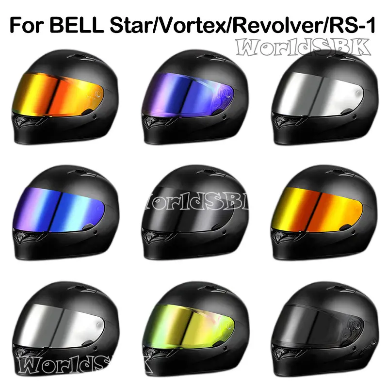 Helmet Visor Lens Motorcycle Full Face Helmet Visor Lens Plating Lens for BELL Qualifier DLX MIPS RS-1 RS-2