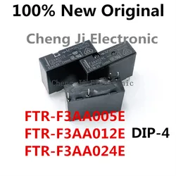 5-10PCS/Lot F3AA024E 、F3AA012E 、F3AA005E DIP-4 New original Power Relay SPST-NO FTR-F3AA012E、FTR-F3AA024E、FTR-F3AA005E