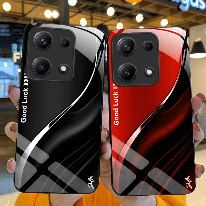 حافظة من الزجاج المقسى الصلب لهاتف OPPO A6 Pro 5G 4G غطاء حماية متدرج اللون خلفي Shell Fundas