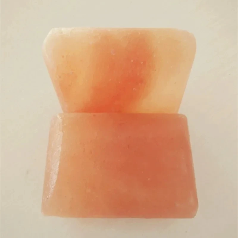 3 uds 900-950g Venta caliente trozos de sal de roca de cristal del Himalaya hechos a mano/desodorante/barra exfoliante-100% Natural