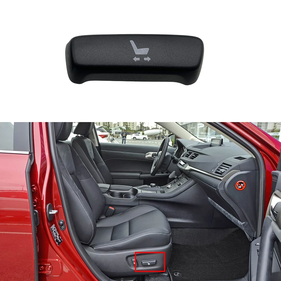 1Pc Front Power Seat Adjust Electric Switch Button Cover Slide/Recline 84921-60170-C0/84921-60190-C0 For Lexus CT200H 2010-2020