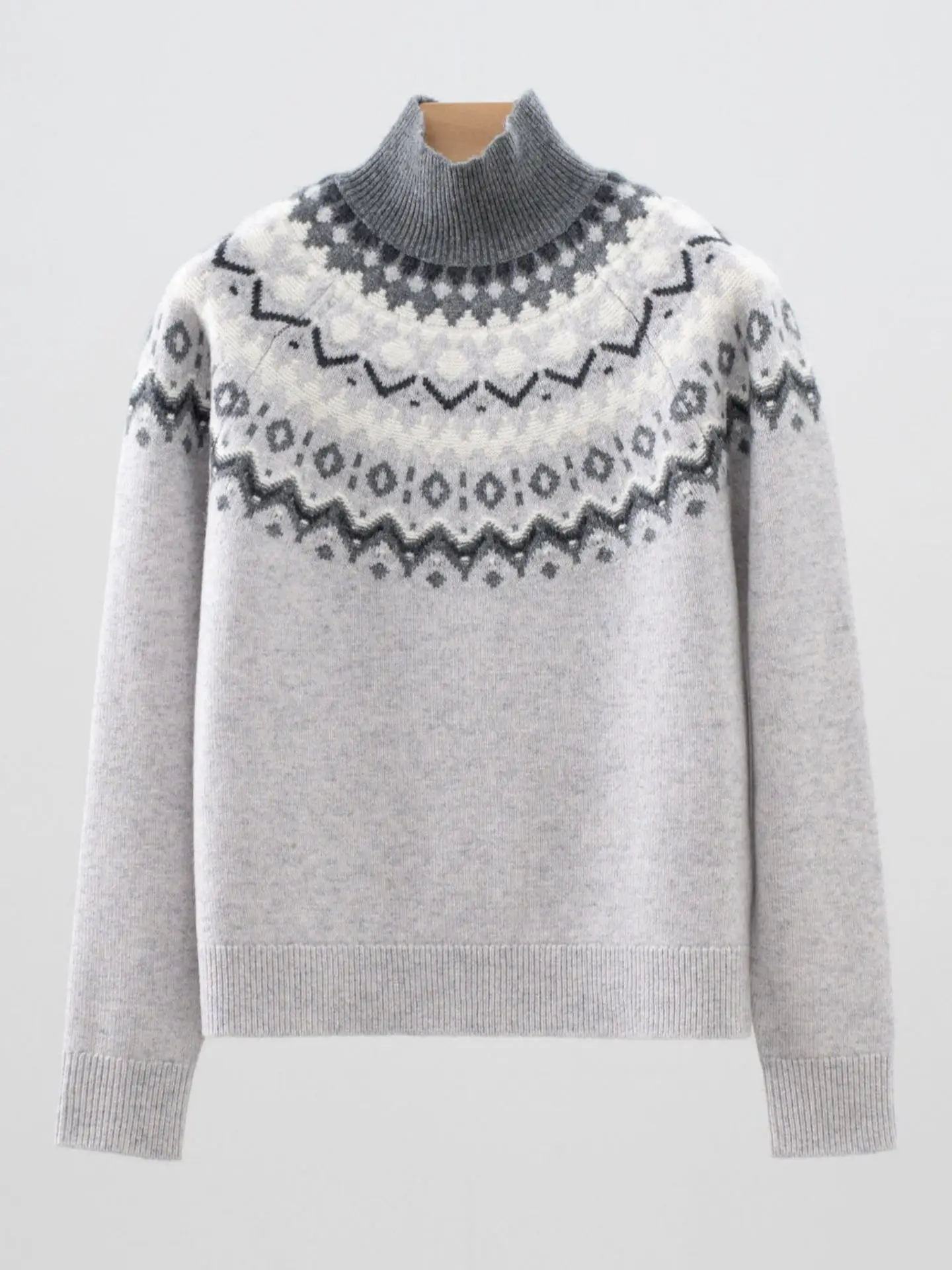 

Autumn Winter Camere Wool High Ne Cisas Red Casual Versatile Knitted Sweater Women Princ Sle Loose Fit Bright Th...