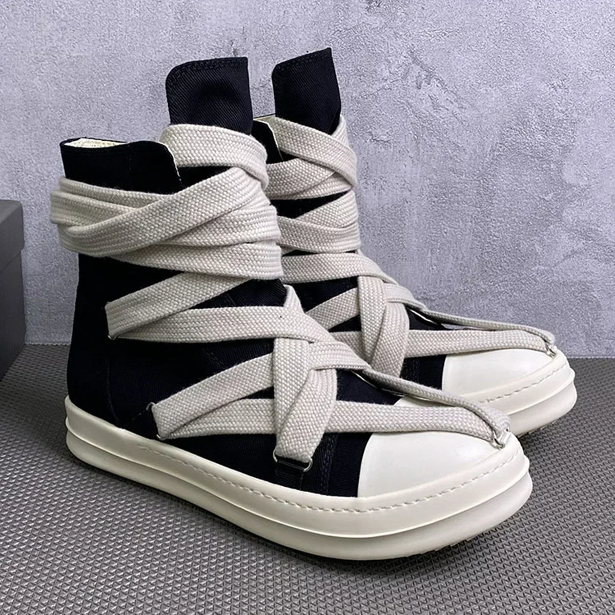 Vintage Pentagram High Top Sneakers,Men Designer Shoes, Unisex Casual Sports Board Shoes,Platform Ankle Boots Large Size