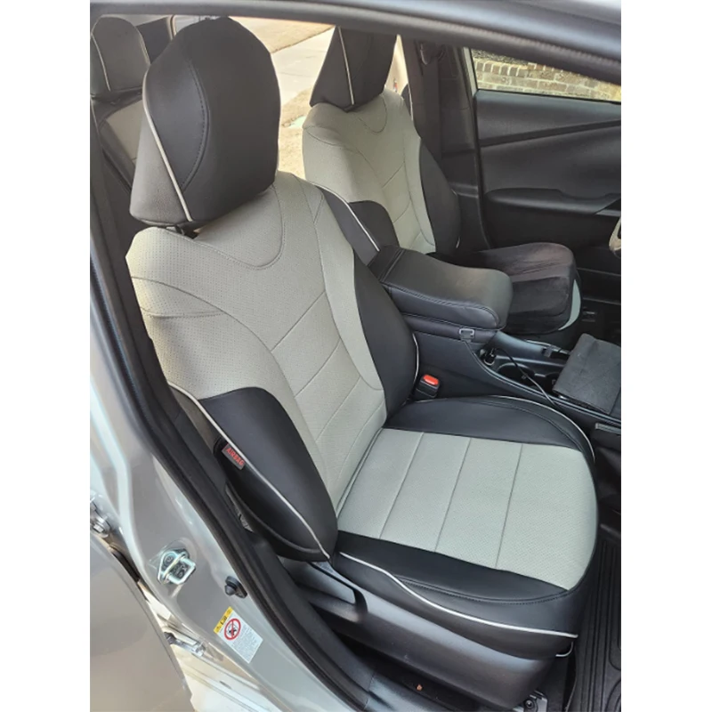 Custom Fit Car Accessories Seat Covers 5 Seats Faux Leather for Toyota Prius LE XLE SE XSE Prime 2004-2020 2021 2022 2023 2024
