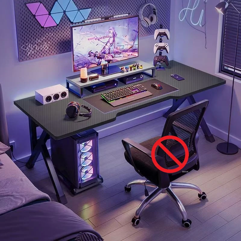 Ergonomic Gaming Desk Compact Computer Workstation for Home Office Bedroom Modern Design Suitable for Small Apartment