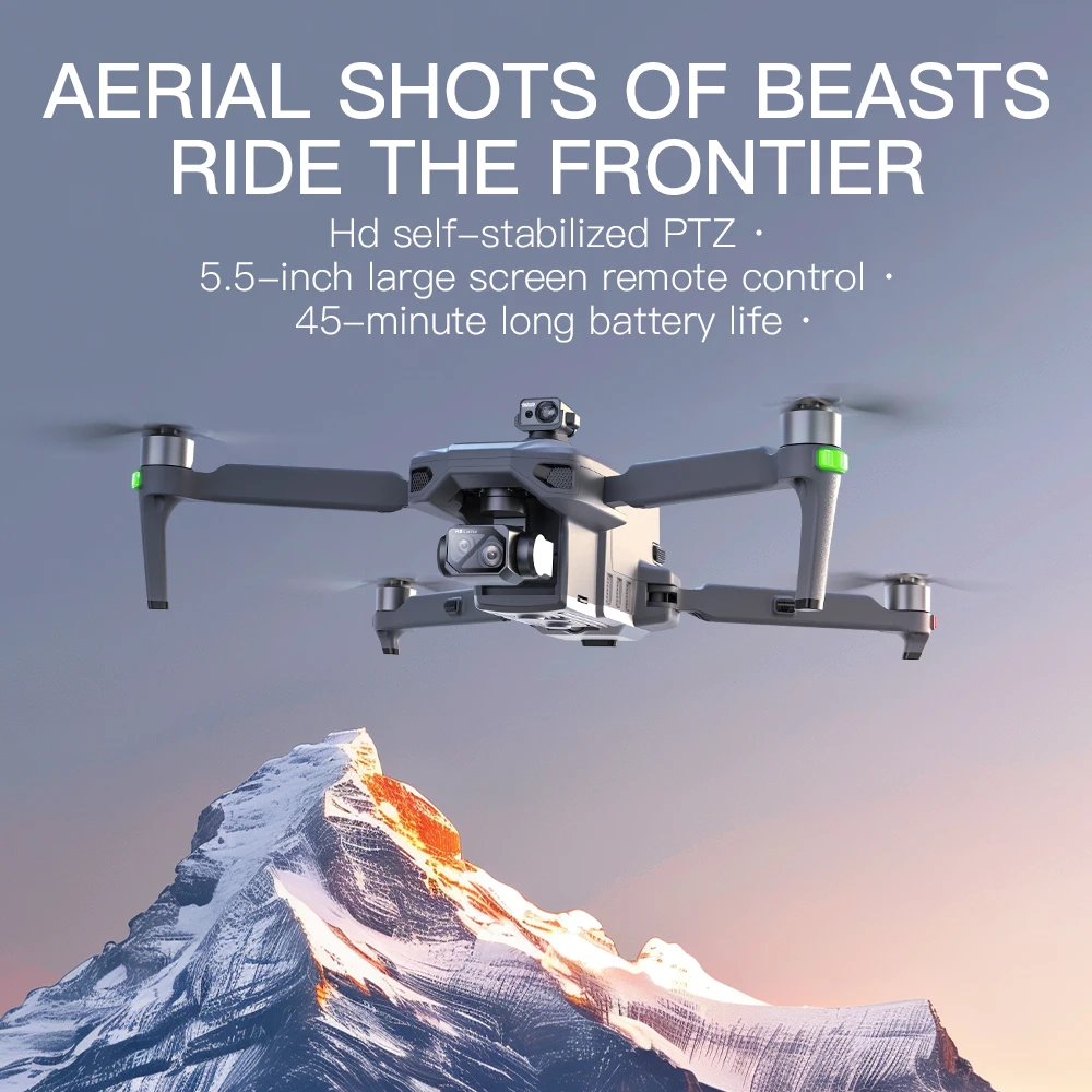 Teeggi SG909 MAX GPS Drone พร้อมกล้อง 4K หน้าจอสัมผัส 6KM RC Profesional Drone 360 °   การหลีกเลี่ยงอุปสรรค RC Quadcopter แบบพับได้