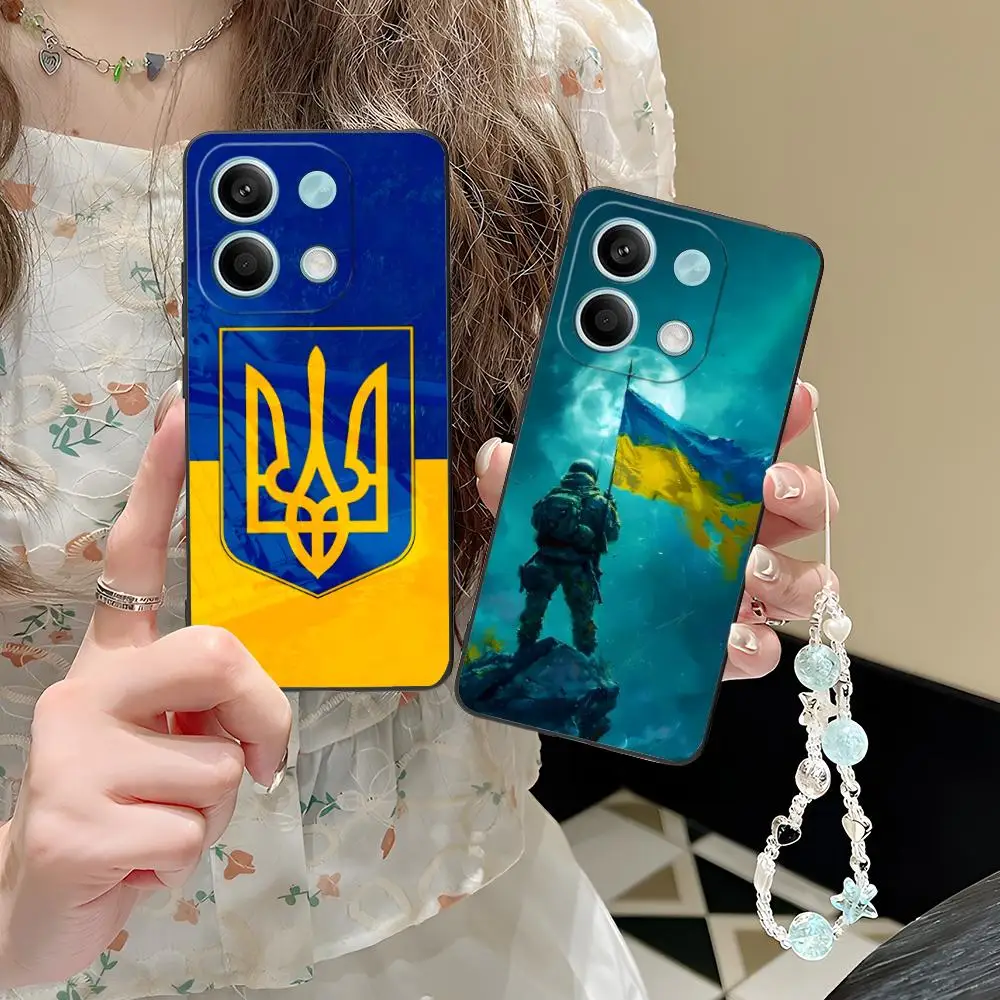 أوكرانيا العلم المحمول قضية الهاتف الخليوي ل POCO M7 M6 M5 M4 M3 X7 X6 X5 X4 X3 Pro GT 5G غطاء الطباعة الملونة غطاء فاخر جميل #1