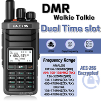 BAJETON DM-5000 DMR Walkie Talkie AES-256 Encryption Dual Mode Dual Time Slot Digital Analog SMS NOAA For RT-4D UV-88 Ham Radio