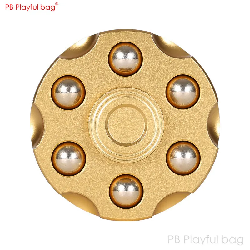 Revolver wheel Metal Spinner Pure brass decompression toy EDC Detachable leisure finger Metal Fingertip gyro TS02