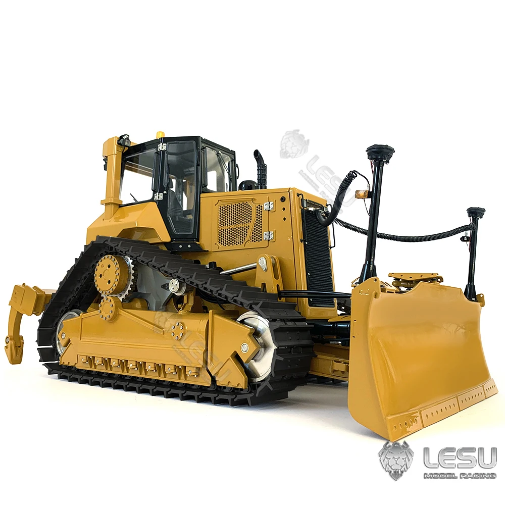 LESU Aoue DT60 1/14 RC Bulldozer idraulico telecomando Bulldozer finito modello di macchina pesante costruzione auto trattore cingolato