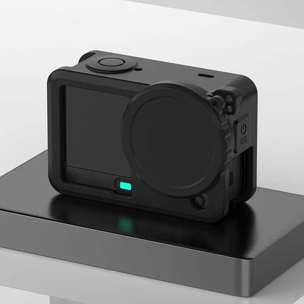 New Silicone Protective Case for DJI Osmo Action 6 with Lens Cap & Lanyard Anti-Scratch Washable Cover Anti-Slip Dustproof