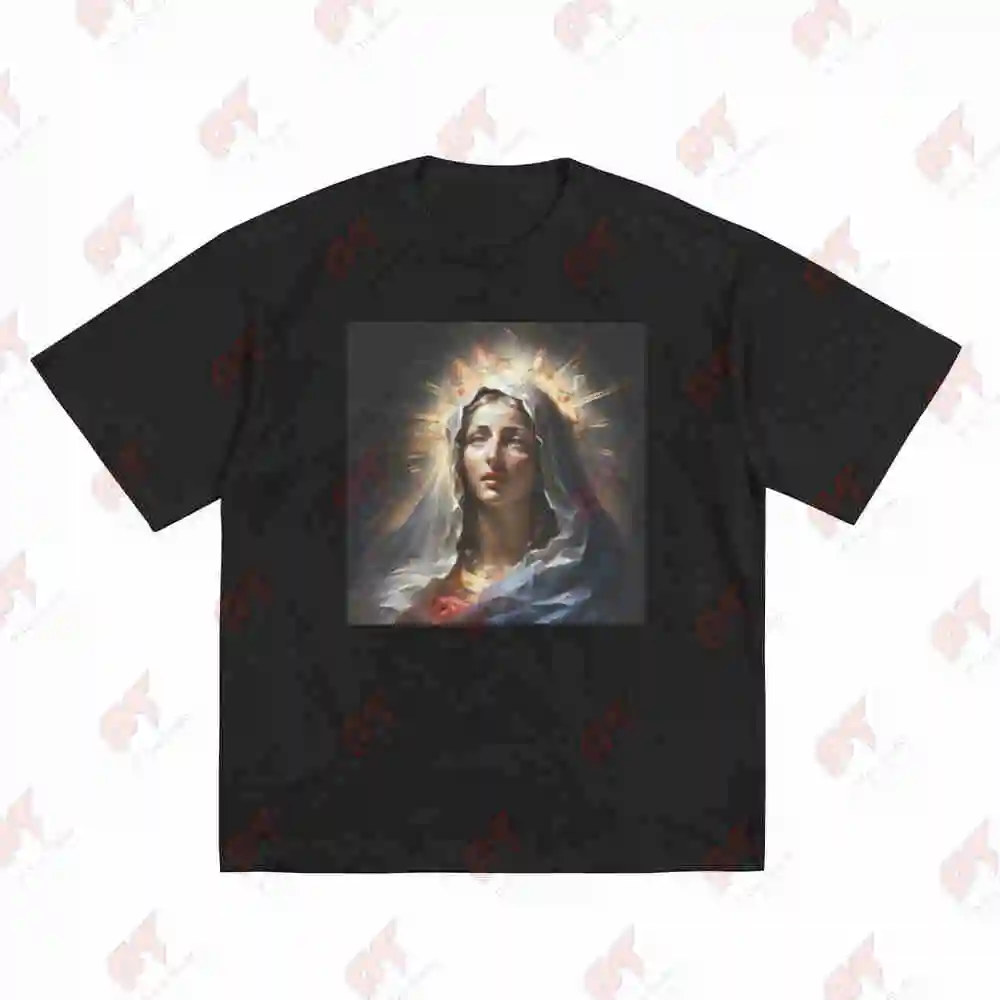 Mother Mary Short Sleeve Tee 100% Cotton T-Shirt