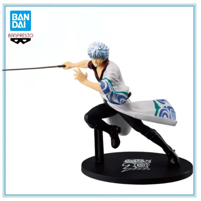 

BANDAI Authentic Spot goods Gintama VIBRATION STARSSakata Gintoki20th Anniversary Ver Anime Action Figures Model Collectio Toy