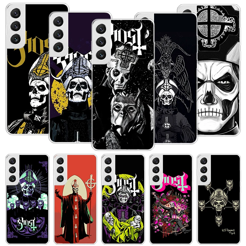 Ghost Papa Emeritus Phone Case For Samsung Galaxy S23 S24 Ultra S20 FE S21 S22 Plus S10 S10E S9 S8 + Soft Cover Fundas