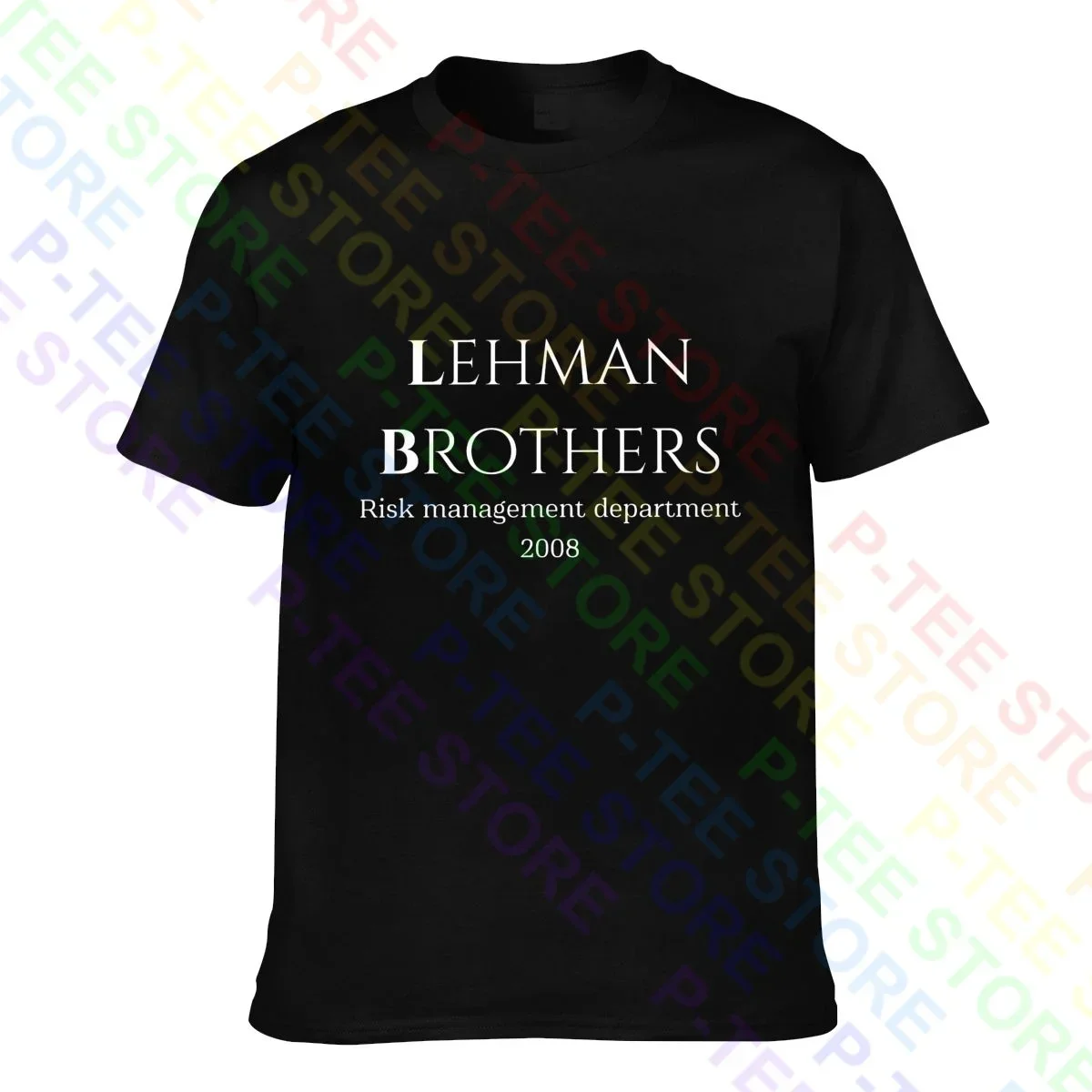 Lehman Brothers Risk Management 2008 T-shirt Tee Shirt Soft Daily Vintage Comfortable