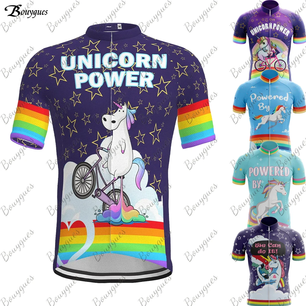 New Unicorn Cycling Jersey Men MTB Maillot Shirts Bicycle Clothing Mountain Bike Men\'s T-Shirt Wear Summer Outfit Clothes Jumper