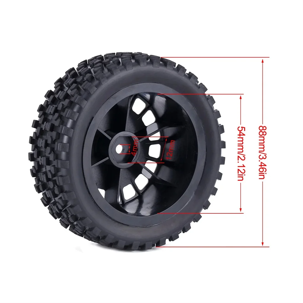 

RCGOFOLLOW Wheel Rims Tyre RC Car Part Wear-resistant Rc Wheel Rims Tyre For 1/10 TT-02B 104001 On-Road Vehicles