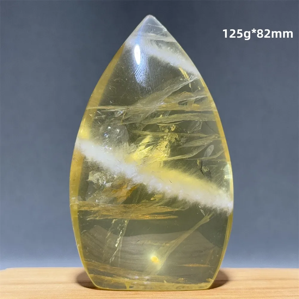 Citrine Freeform Torch Natural Mineral Quartz Spirit Energy Healing Meditation Gemstone Home Wealth Decoration Holiday Gift
