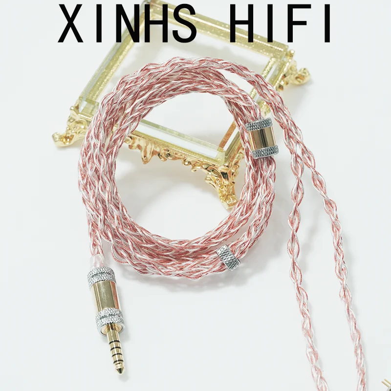 

XINHS HIFI T11 4-Core Blue Single Crystal Copper HIFI Earphone upgrade cable With 2.5mm/3.5mm/4.4mm，and2-Pin MMCX connectors
