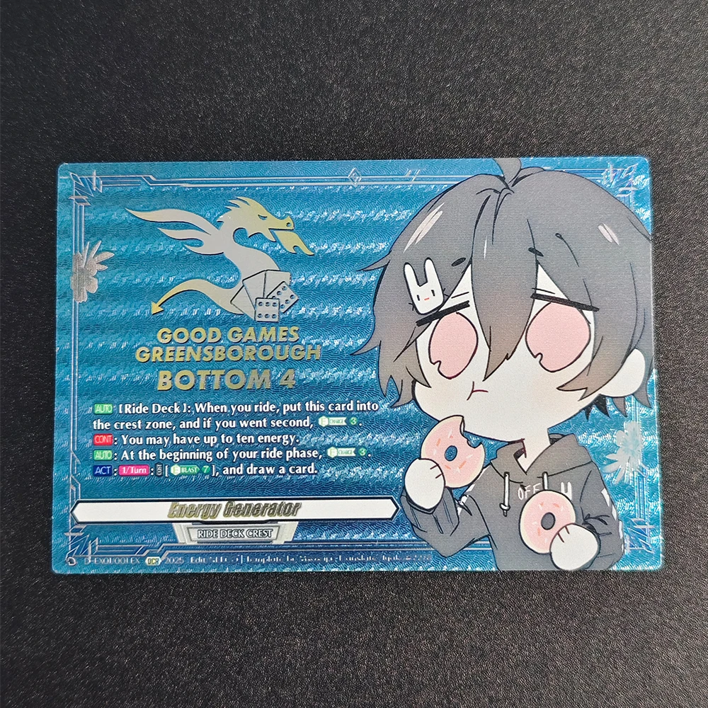 

Anime TCG Collection Card Vanguard GOODGAME GREENSBOROUGH BOTTOM 4 Energy Generator Card Textured Foil Card Child Gift Toys