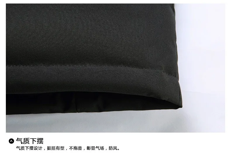 Style Hooded Jacket Short Length Casual with Windproof Wrinkle Finish Zipper Closure Thickened Regular Length Winter for Men