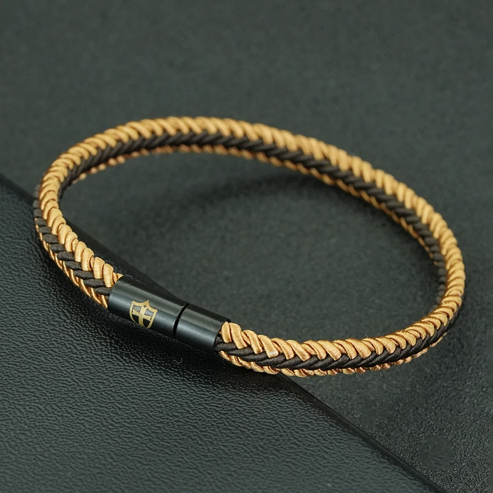 Modisches Kreuz-Schild Ethnisches Geflochtenes Seil-Armband Unisex Handgefertigt 9 Farboptionen Glücksbringer-Armband Lässiges Paar-Accessoire – Detail 11