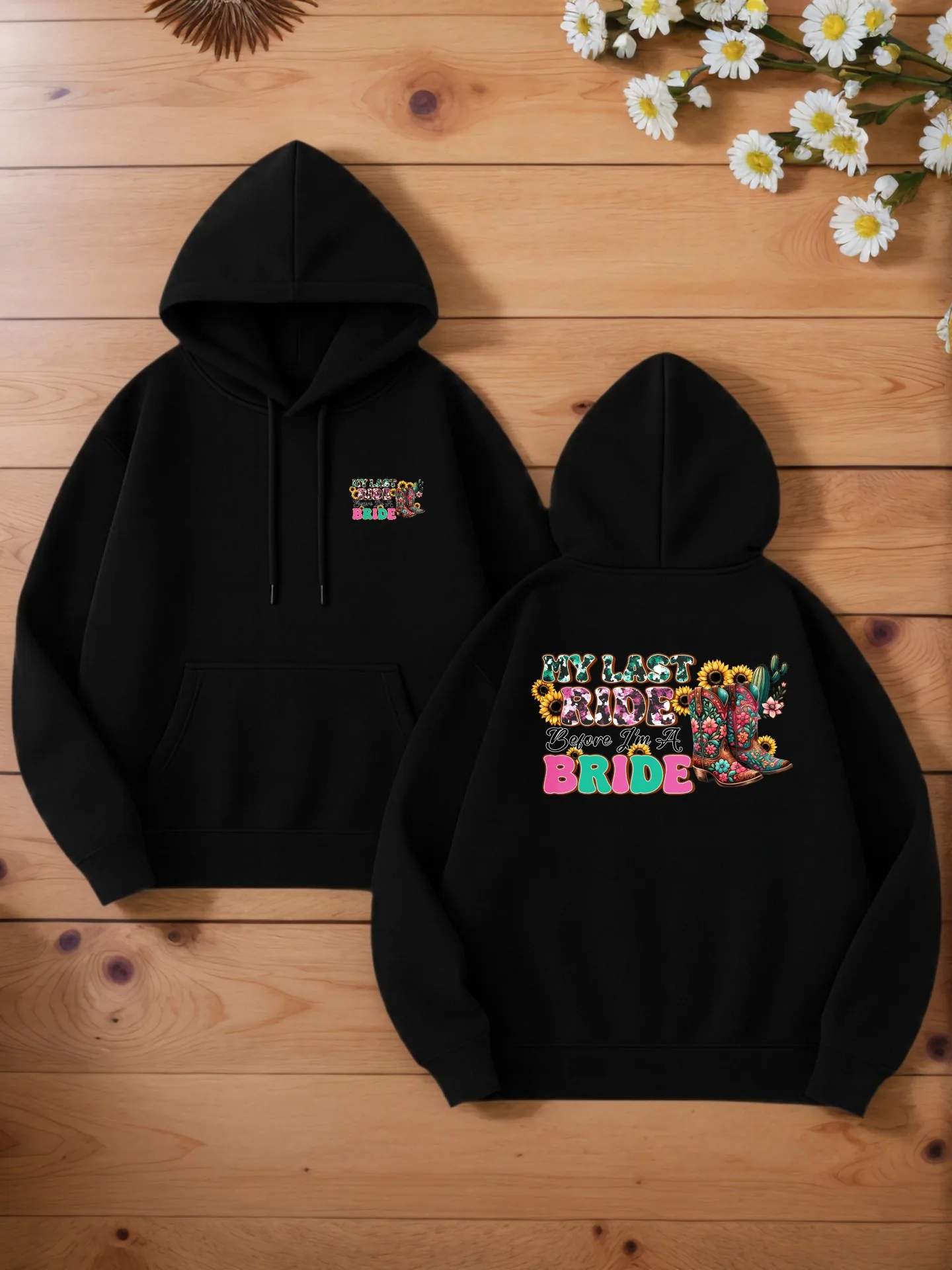 هوديي برسومات جرافيك للرجال، بلوفر بقلنسوة كاجوال مطبوع عليه حروف، قماش ناعم للارتداء اليومي #1