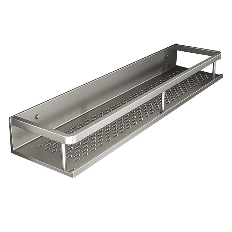 Aluminium-Küchenregal zur Wandmontage, Gewürz-Organizer, rost- und feuchtigkeitsbeständig, Aufbewahrungsregale für Badezimmer-Toilettenartikel