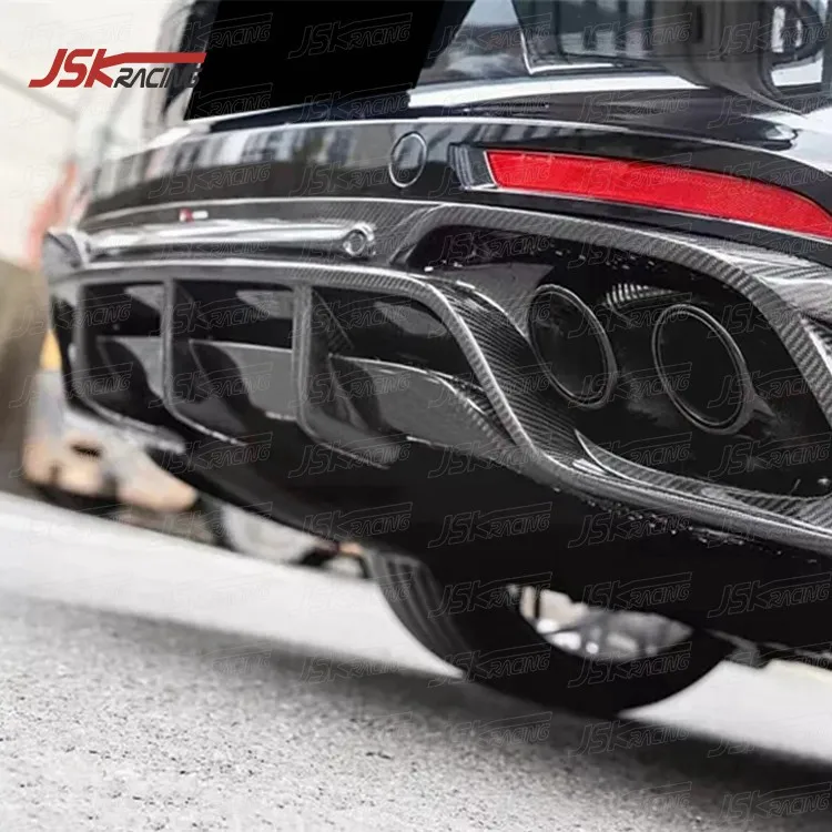 Rear Bumper Lip TA KD Style Carbon Fiber Rear Diffuser for 2017-2019 Porsche Panamera 971 Car Parts Modified Upgraded