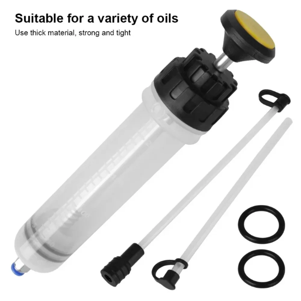 Automotive Fluid Transfer Tool 200cc Oil Change Brake Bleeder Extractor Pump Universal for All Vehicles